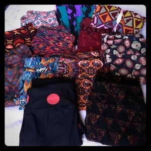EUC lot of 12 LuLaRoe Leggings size OS